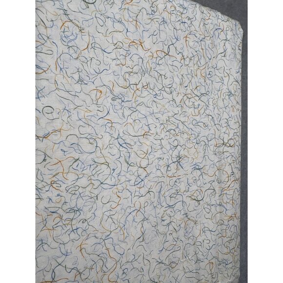 Laurens Flowers II RJR Quilting Fabric with Whimsical Multicolor Squiggles 1/2 y - Picture 2 of 6